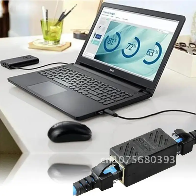 

Network Adapter LAN Connector Internet Ethernet Cable RJ45 Coupler Cat7/Cat6/5e Female To Female Two Interfaces Expander Cable
