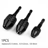 0.3-8mm Keyless Drill Chuck Conversion Hex Shank Hand Electric Drill Adapter Drill Bit Quick Change Driver Converter 5