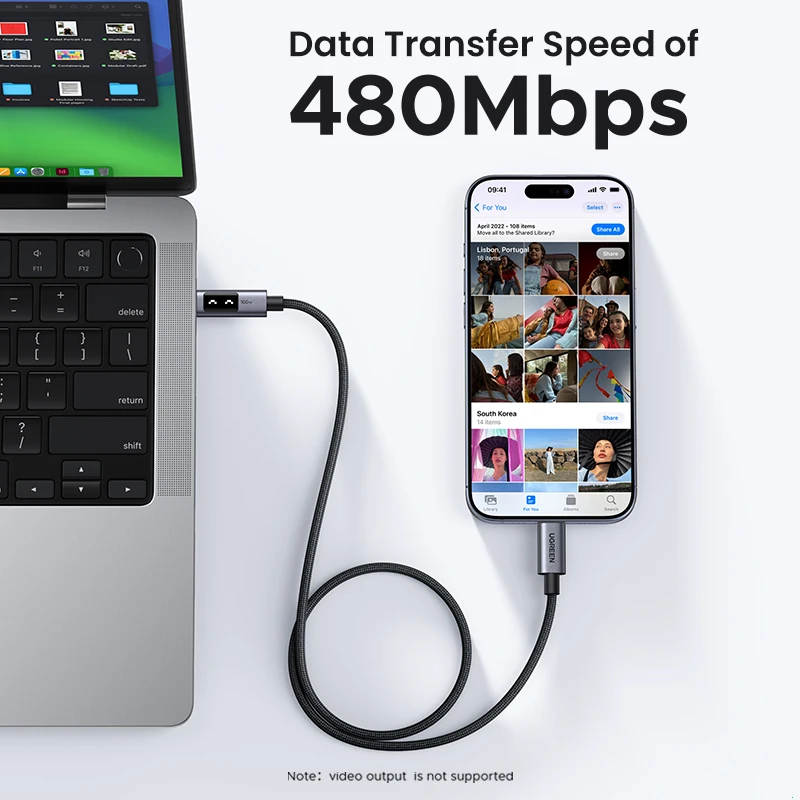 UGREEN 100W USB-C Fast Charging Cable