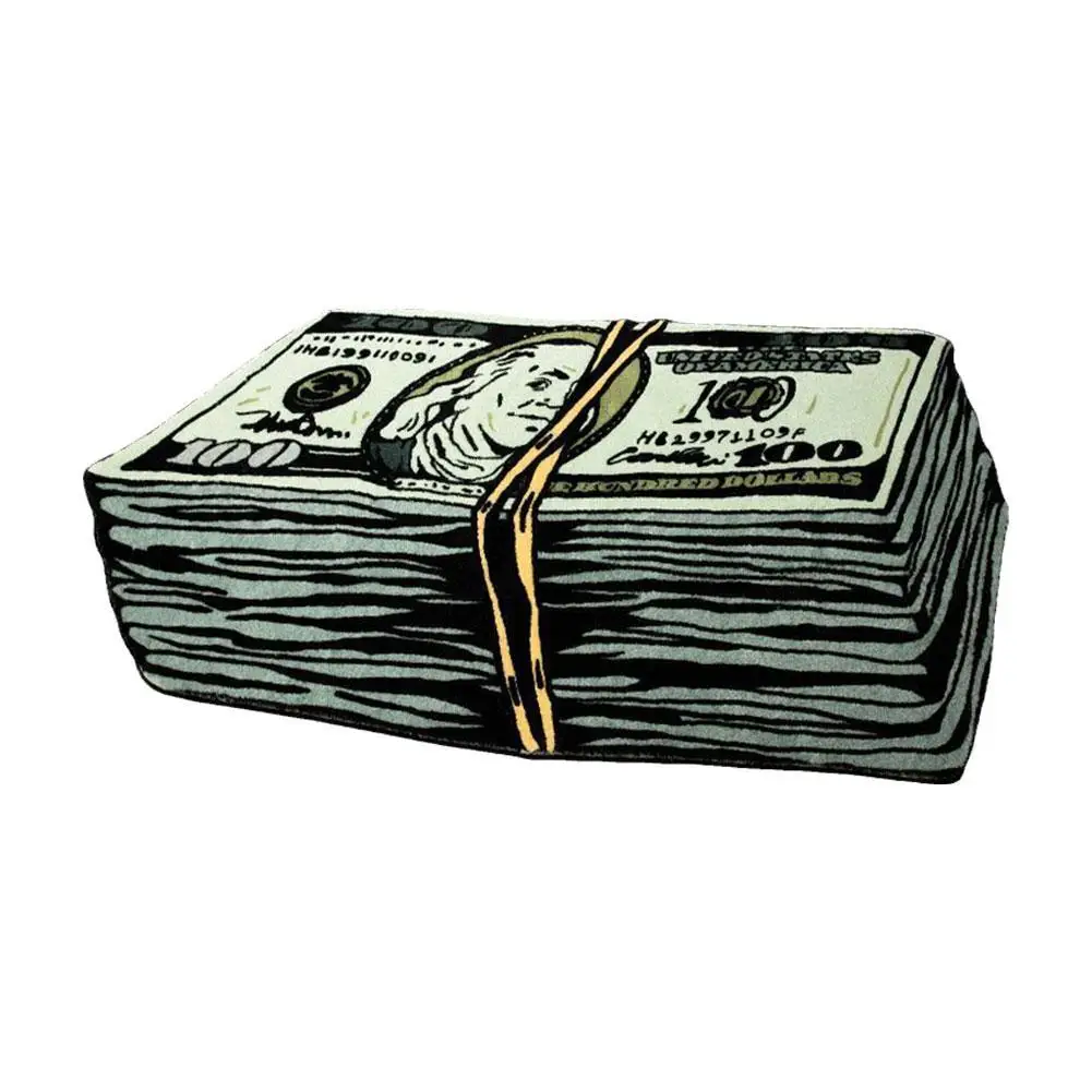 Creative US Dollars Carpet Bedroom Bedside Plush Mat Fashion Modern Living Room Carpet Cloakroom Fluffy Rug Home Decoration