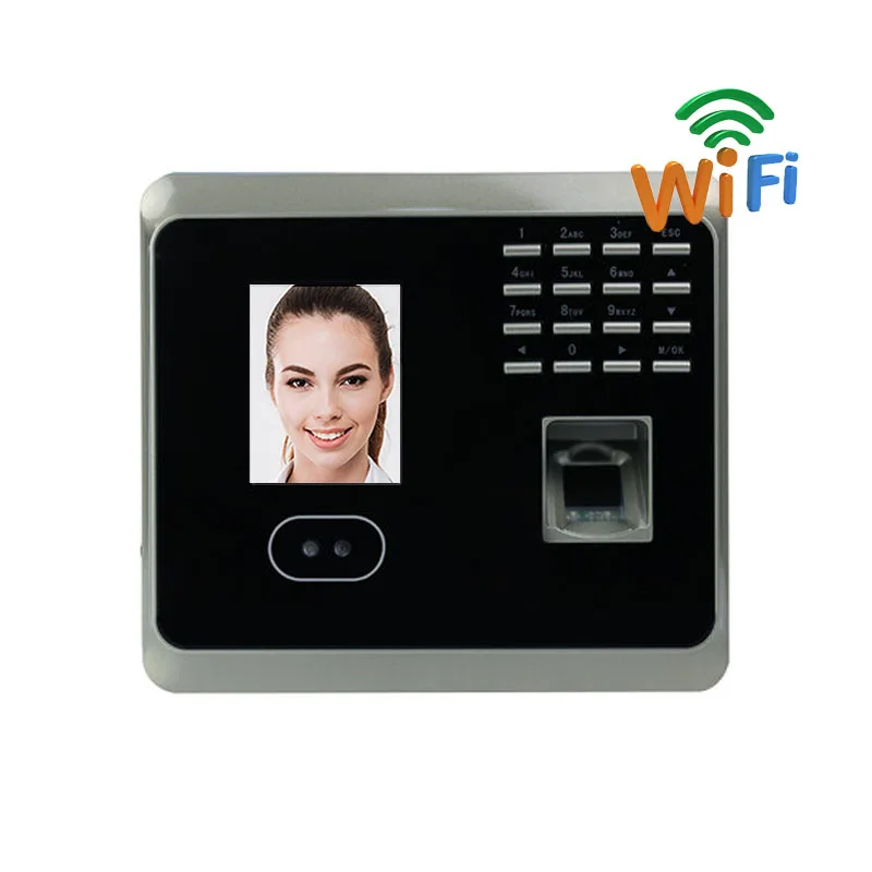 Origional UF100 Face Recognition Time Attendance Machine WIFI Fingerprint Reader TCP/IP Facial Clock