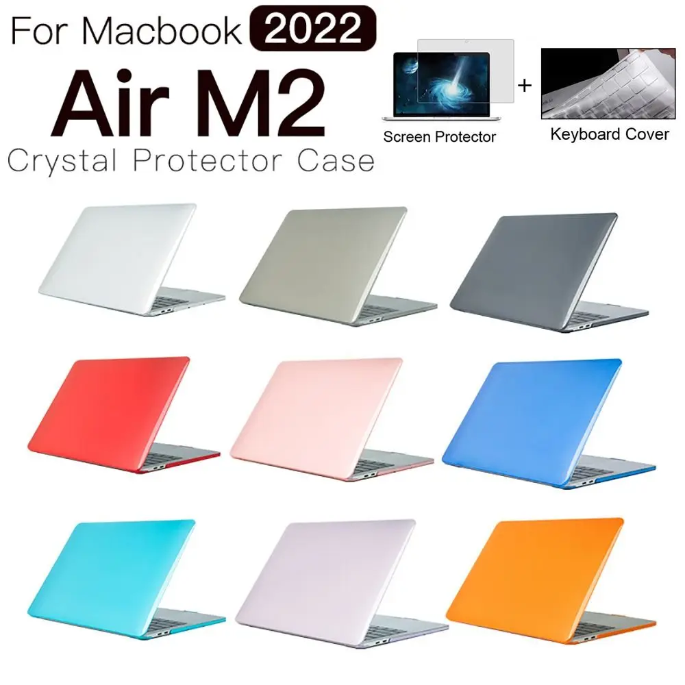 New 3 in 1 Crystal Clear Laptop Case For Macbook Air M2 A2681 2022 13.6