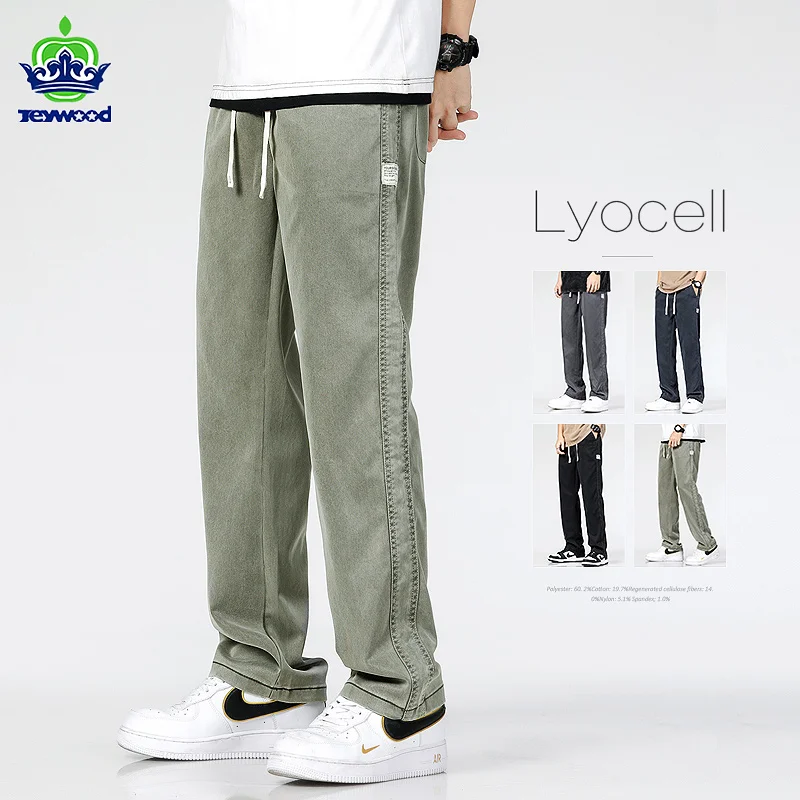Only Black Lyocell Casual Pants