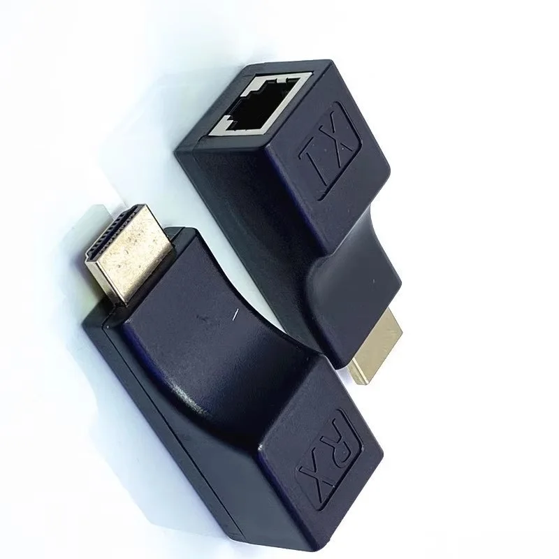 1쌍 HDMI to RJ45 어댑터 컨버터 연장기 RJ45 포트 네트워크 30M to RJ45 Over CAT5e / 6 UTP LAN 연장 케이블 어댑터