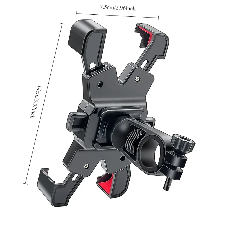 New Four Claws Riding Mobile Phone Holder for Takeaway Riders Electric Car Motorbike Bike Outdoor Riding Navigation Bracket