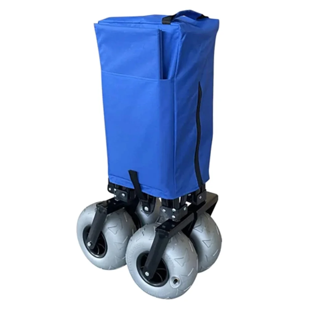 Collapsible Waterproof Cart with Wheels and Cover Ideal Outdoor Activities Camping Gardening Grocery Beach Use