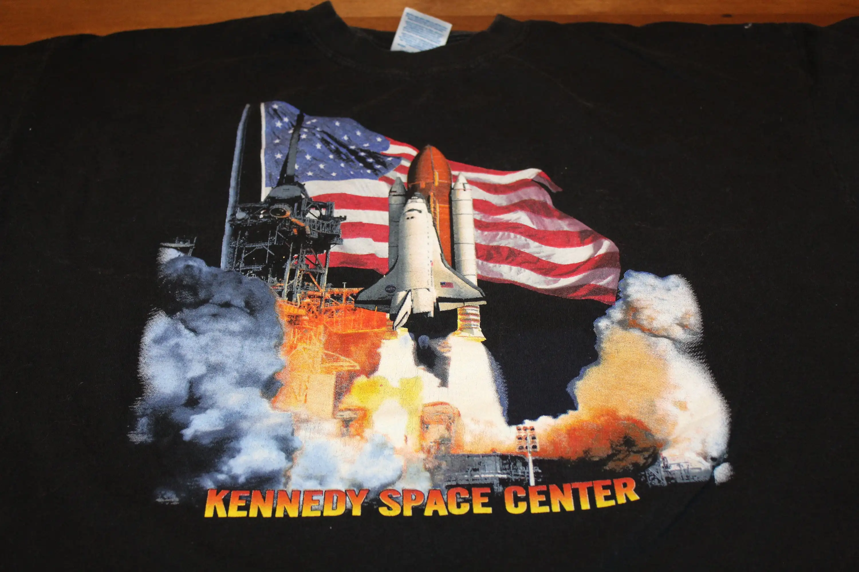 Maglietta Nera Vintage Space Shuttle Kennedy Space Center Xxl