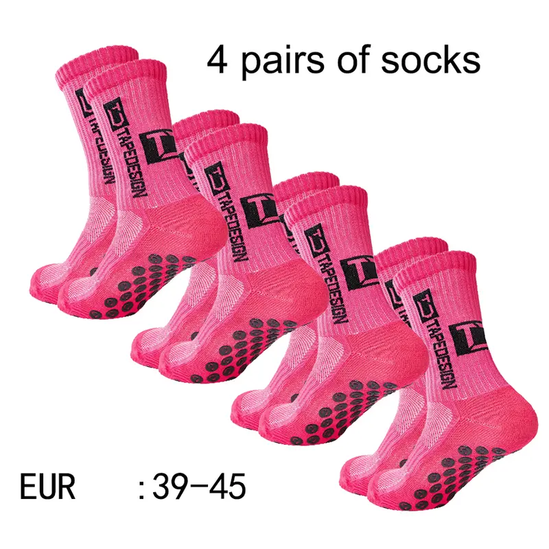 4 pairs of new TC mid tube glued football socks for sports training and competition, non slip and breathable socks - Image 18
