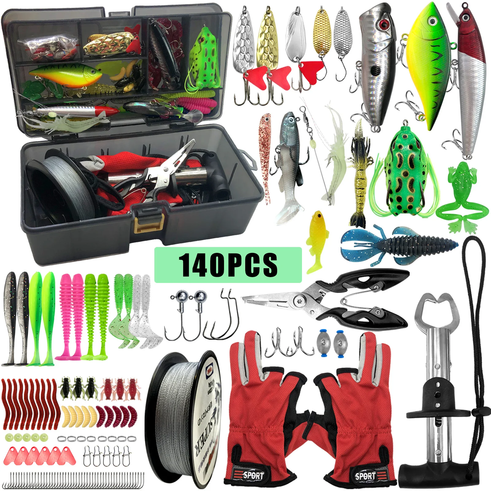 140-piece set overview