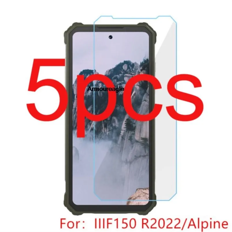 

5 шт. hd прозрачное закаленное стекло для защиты экрана iiif150 r2022 alpine, тонкая защитная пленка для iiif 150 r2022alpine 2.5d