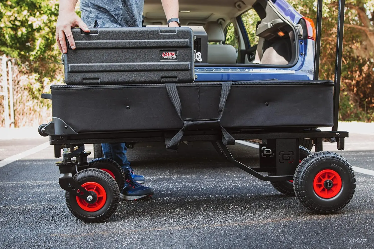 All-Terrain Folding Multi-Utility Cart with 30-52&rdquo; Extension & 500 lbs. Load Capacity (GFW-UTL-CART52AT)