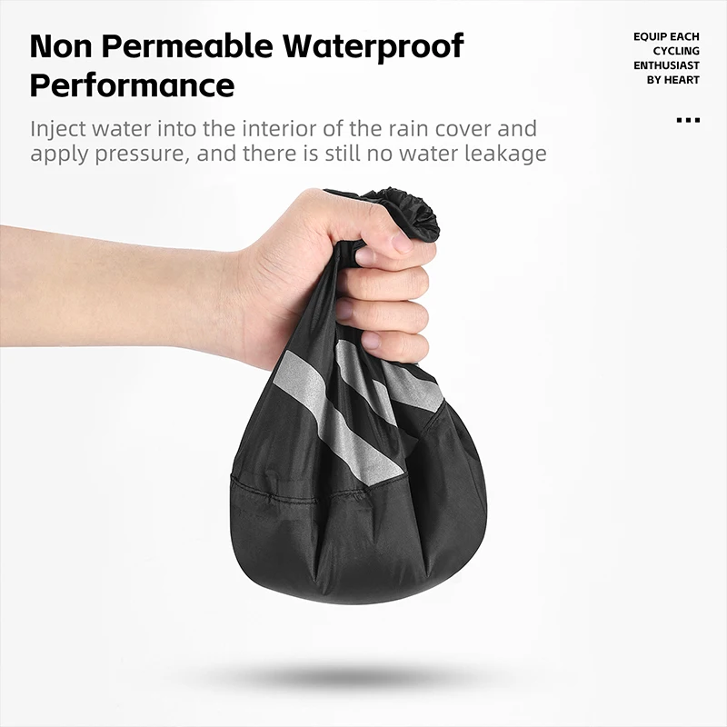 WEST BIKING Bicycle Helmet Rain Cover Waterproof MTB Road Bike Helmet Protector Reflective Safety Cap Cycling Accessories 3