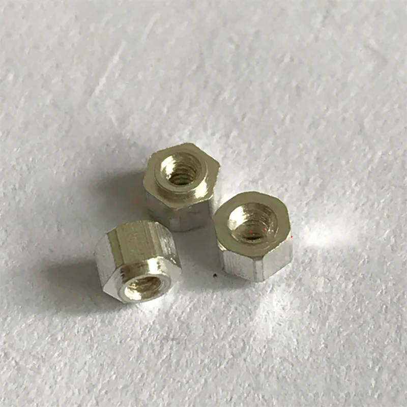 Ferro Estanhado Precisão Soldada Hex Porcas Pcb Embutido Montagem em Superfície Parafusos Série Smtso Volume M1.2-m1.6 100 Peças