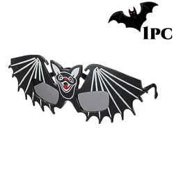 Spooky Halloween Novelty Glasses - Unique Design Party Props & Photo Accessories (Bat 1pc)