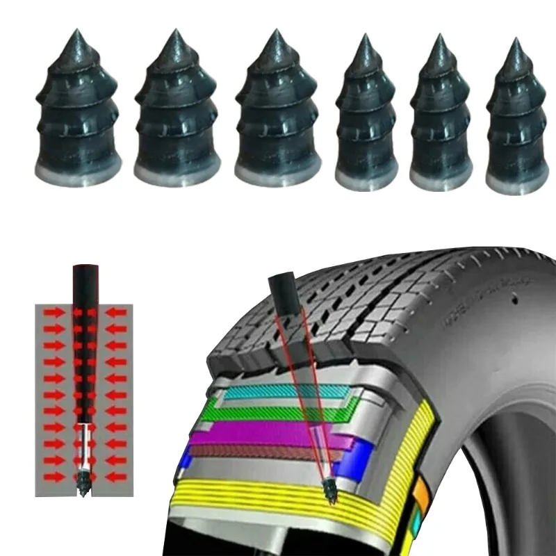 40 Pezzi Plugs Di Riparazione In Gomma Per Pneumatici, K Di