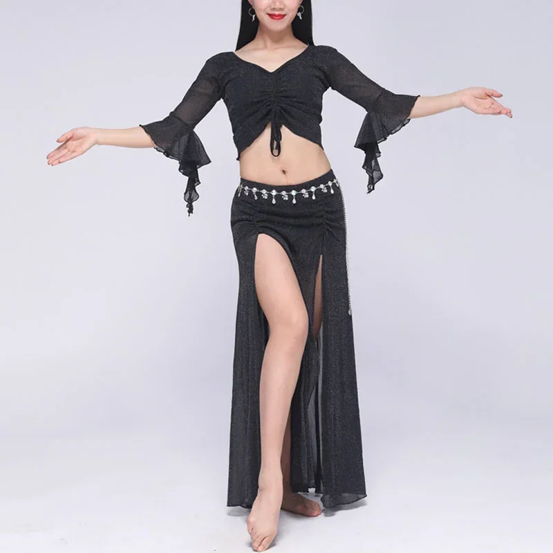 

Belly Dance Skirt Practice Clothes Long Skirt Suit Luxury Modern Dance Performance Carnaval Costumes Sexy Woman 2023 Newest