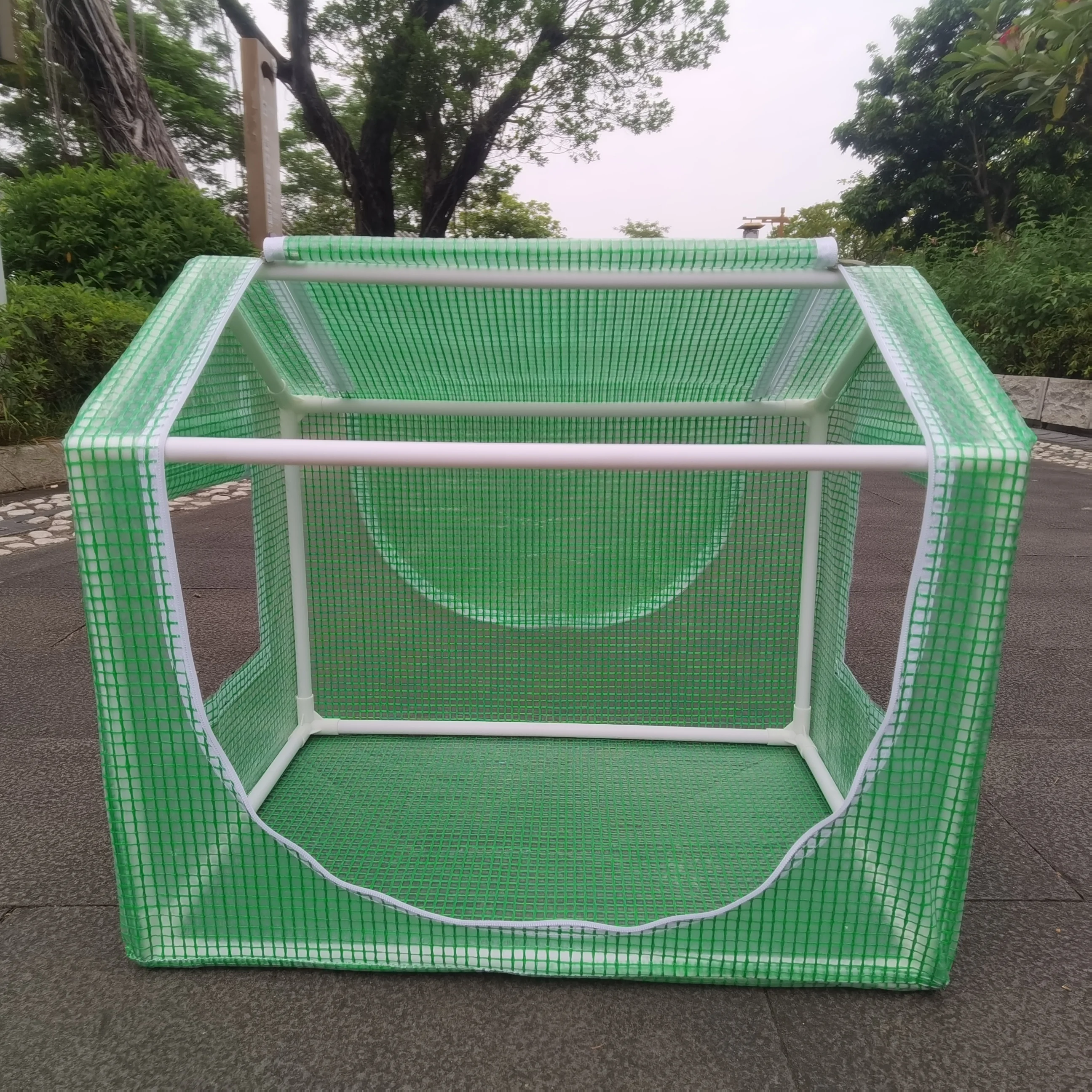 Tragbares Gewächshaus als Regenschutz, geeignet für den Innen- und Außenbereich in Höfen - Einfach zu installierende transparente PVC-Abdeckung – Detail 1