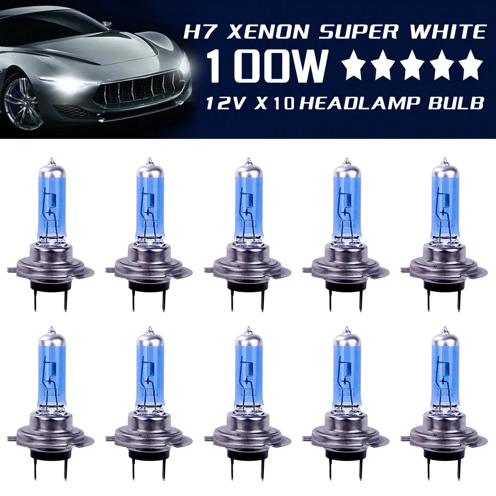 H7: Vision X Superwhite Halogen Bulbs 100W DOT Legal