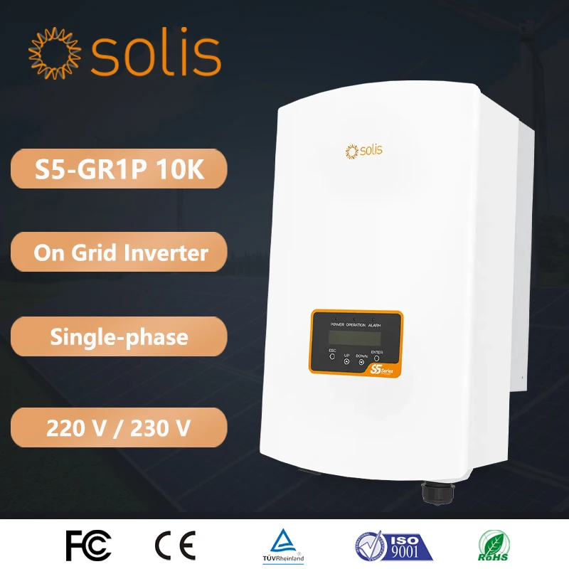 솔리스 10kw 단상 계통연계형 인버터 S5-GR1P10K 3 MPPT 최대 효율성..