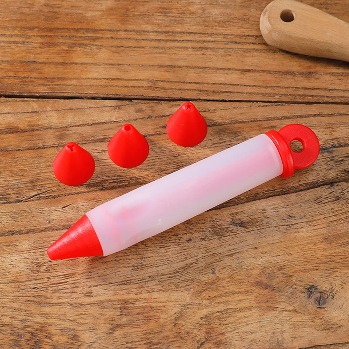 1PC Silicone piping pen cream cake DIY writing pen baking tool decoration for Western food plate jam pen