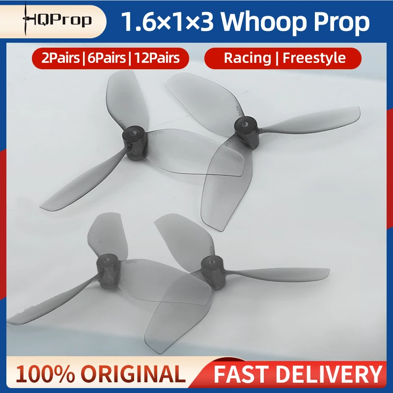 Hélices 1.6x1x3GR 40mm pour Drone FPV Course - Lot de 2/6/12 Paires