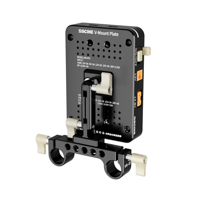 Zgits-vロックプレートアダプター vロックプレート vロックプレート pd 14.8v 15mmロッドクランプ ZGCINE 新しい VP2 V マウントプレート多機能 PD 14.8V 15