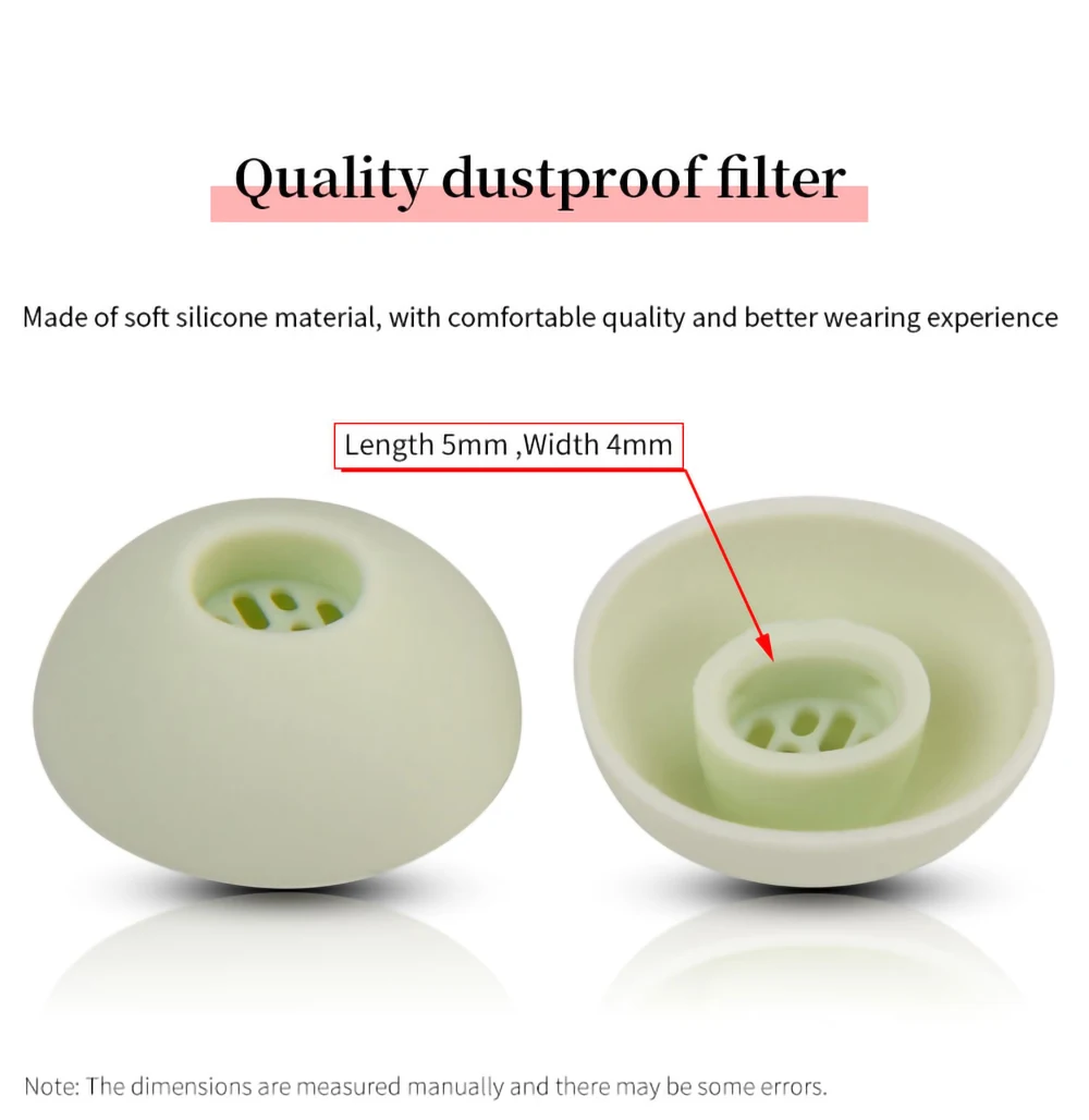 6Pcs Silicone Ear Tips for OPPO Enco Free3 TWS Earbuds Eartips Enco Free 3 Ture Wireless Earphone Tips