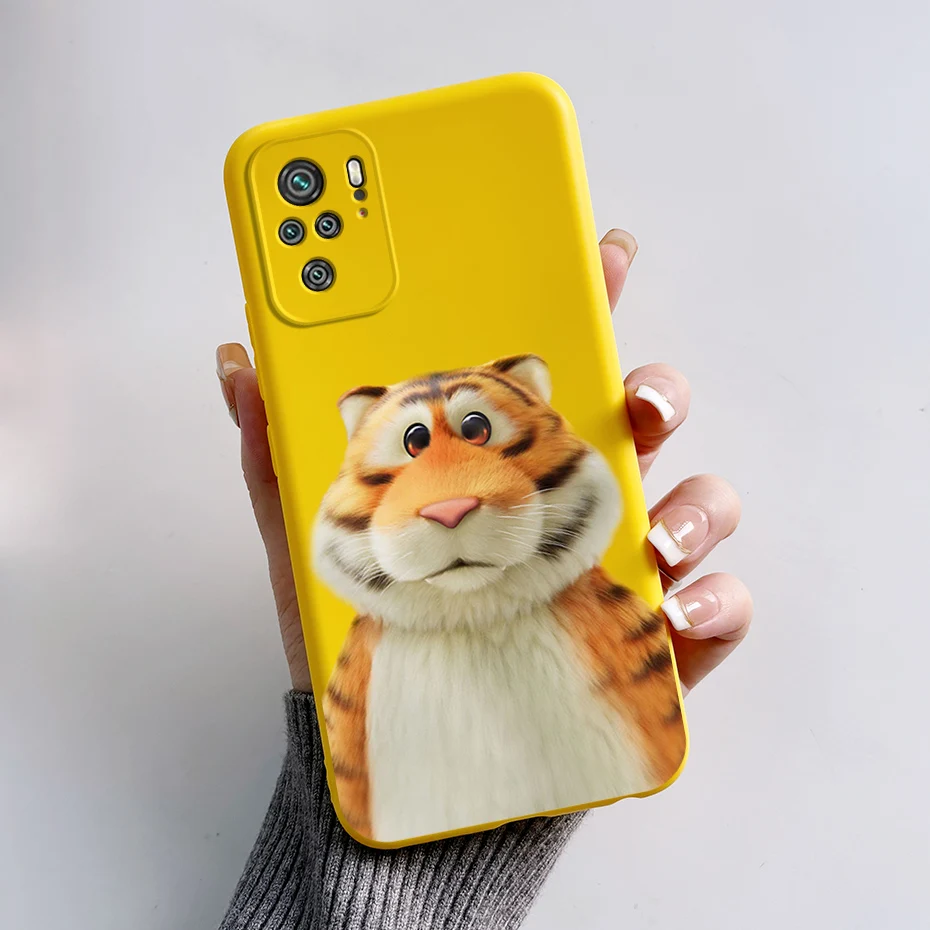 Adorable Panda & Dog Silicone Soft Cover for Xiaomi Redmi Note 10 Series