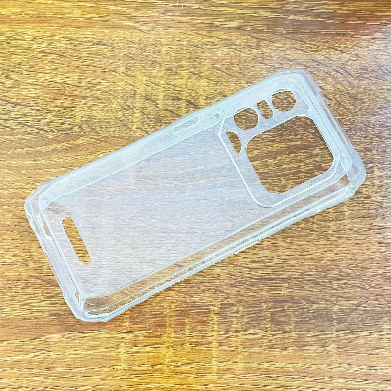 Sleek Black Transparent TPU Protective Phone Case