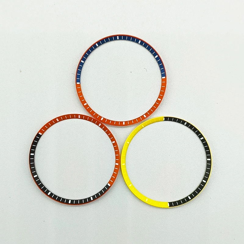 Anello Del Capitolo Dell'Orologio Da 30.2Mm X 27.2Mm Adatto A Seiko Srpd Skx007 Cassa Dell'Orologio Anello Interno Modificato Bicolore Nh35 Nh36 Parti