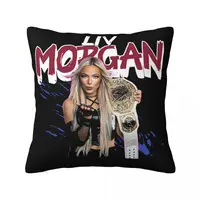 Liv Morgan Square Pillowcase Pillow Cover Cushion Zip Decorative Comfort Throw Pillow for Home Bedroom 1