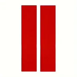 Refrigerator & Oven Door Handle Covers - Decorative Antiskid Protectors, Set of 2 (Red)