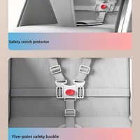 Poussette légère réversible 2 en 1 avec siège convertible haut de gamme et design compact pliable pour nouveau-nés et tout-petits 5