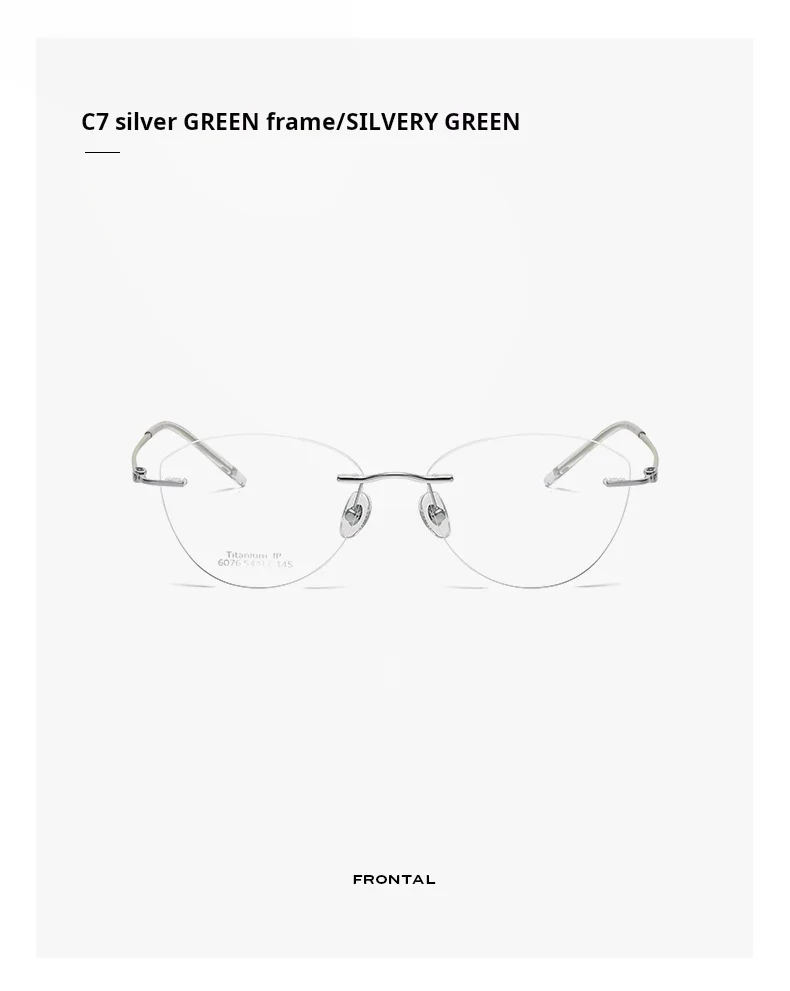 Yimaruili Women's Rimless Oval Cat Eye Eyeglasses Image 13