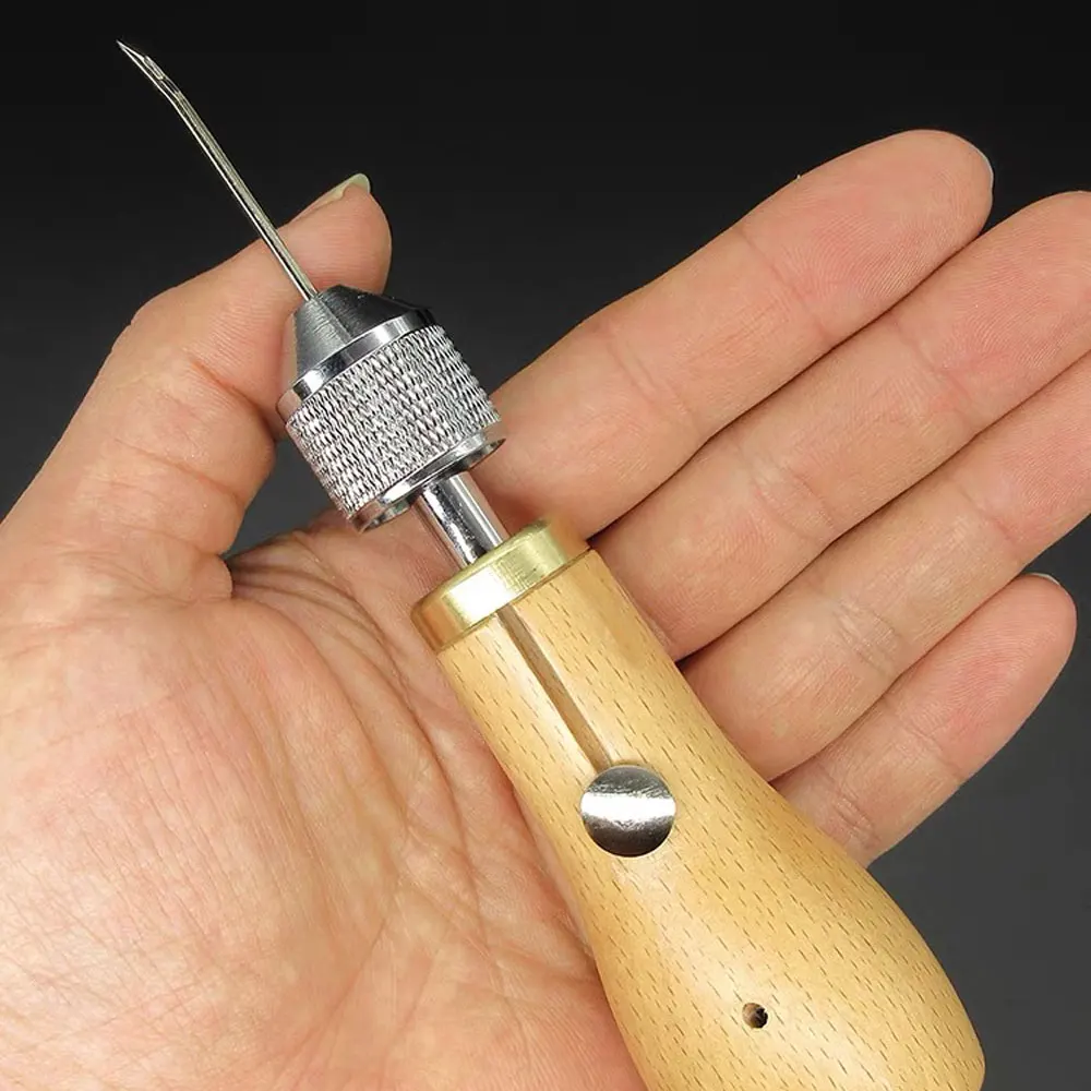 Diy Speedy Stitcher Sewing Awl Tool Kit Leather Sail Waxed Thread Leather Sail Canvas Heavy Repair Sewing Tool