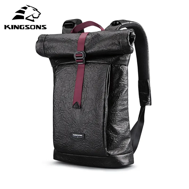 Kingsons New Vintage 14 inch Laptop Backpack Waterproof For Boys Girls School Bags Retro Folding Fashion Sports Backpacks