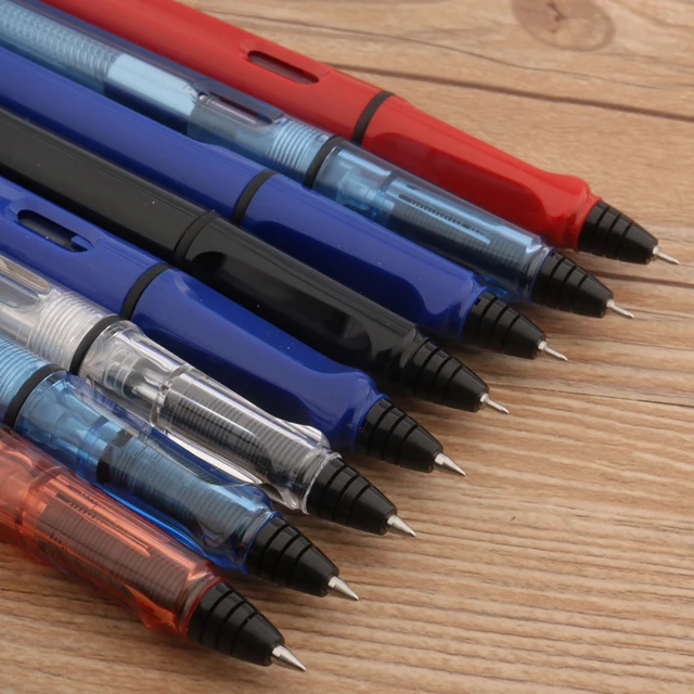 Piston Fountain Pen 4 Colors Refillable Ink Student's Posture Pens For  Writing Calligraphy Fountain Pen School Supply Stationery - AliExpress