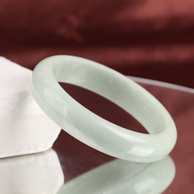Green Jade Bangle Bracelet For Women