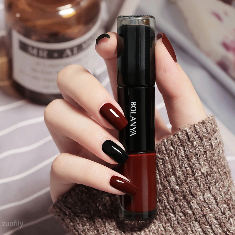 Nail Polish Double-Head Nail Polish Quick Drying Without Baking Durable Non-peeling All for Manicure