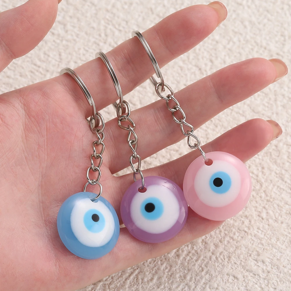 Lucky Eye Glass Protection Keychain Charm