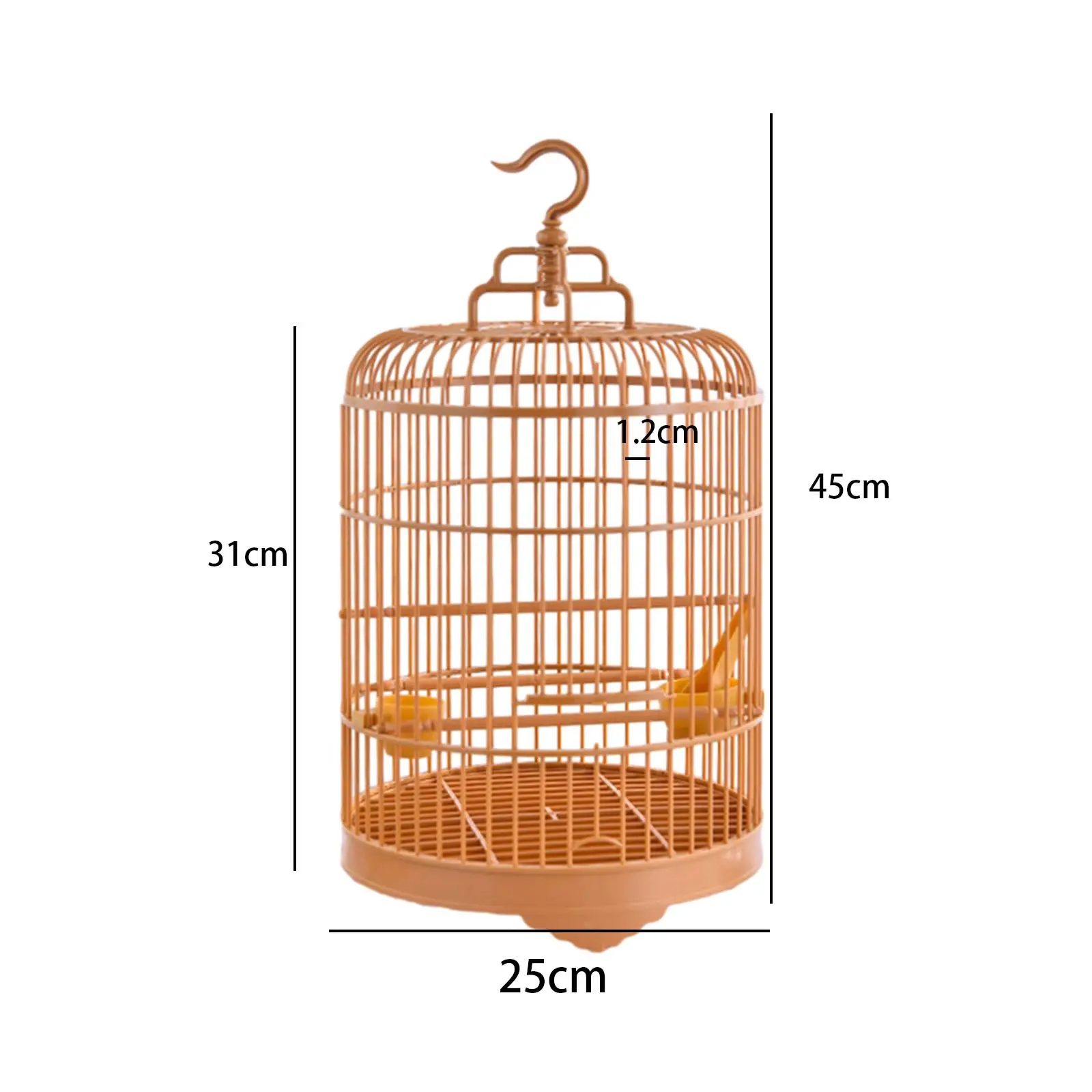 Gabbia per uccelli, casetta per uccelli, nido, mangiatoia rotonda per uccelli con ciotola per cibo, grande gabbia per uccelli sospesa, supporto per pappagalli, gabbia per canarini Gabbia per uccelli, casetta per uccelli, nido, mangiatoia rotonda per uccelli con ciotola per cibo, grande gabbia per uccelli sospesa, supporto per pappagalli, gabbia per canarini