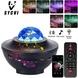Projecteur de ciel étoilé et galaxie coloré, veilleuse pour enfant, Bluetooth, USB, lecteur de musique, veilleuse, cadeau idéal 