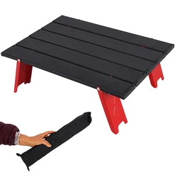 Hooru portátil mesa de acampamento mini leve mochila dobrável mesas piquenique para viajar praia jardim pesca ao ar livre