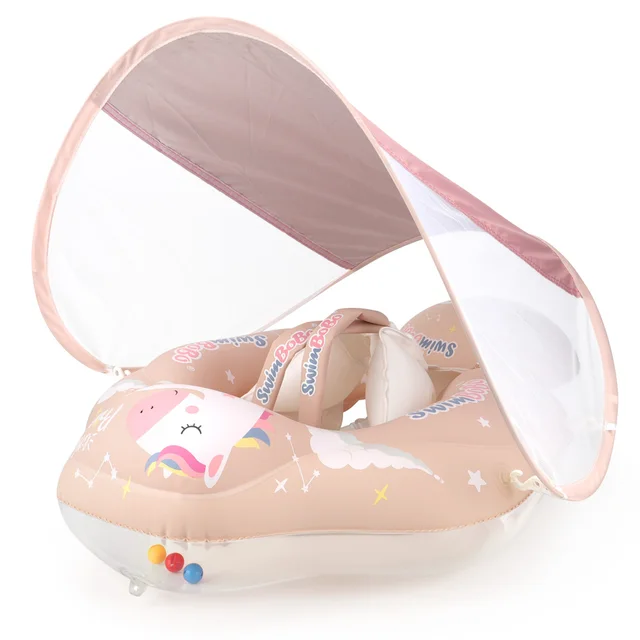 Swimbobo Baby Swimming Float With Canopy Inflatable Infant Floating Ring Kids Swim Pool Accessories Circle Bathing Summer Toys 6