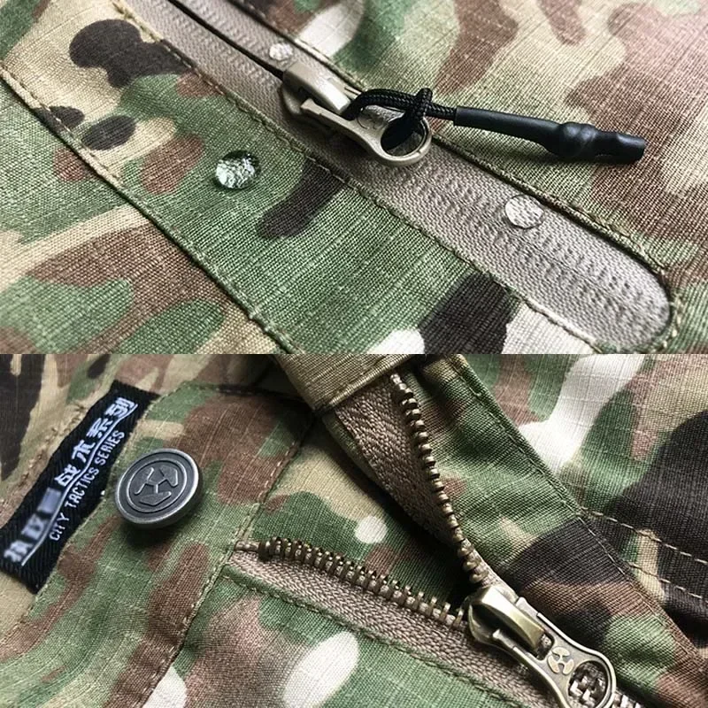 Tactical Pants Men Camo Joggers Outdoor Ripstop Cargo Pants Working Clothing Work Wear Hiking Trousers Men's Streetwear 5