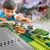 Dinosaur Toys for Kids Mist-spouting Volcano And Climbing Track Train Kit Toys for Boys/Girls Home schoolers Gift for Party Deco 4