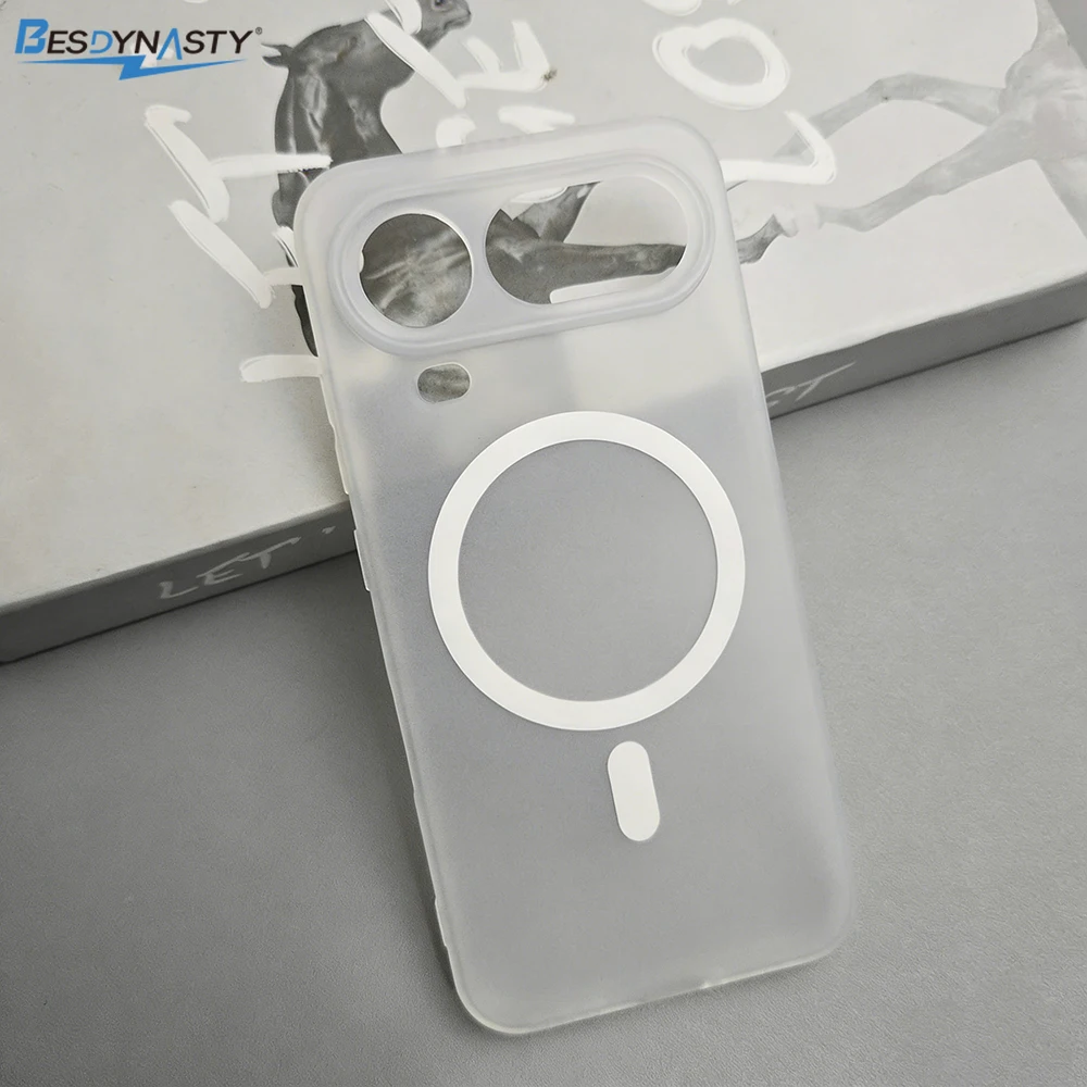 Magsafe-Compatible Magnetic Wireless Charging Soft TPU Matte Camera Protection Case