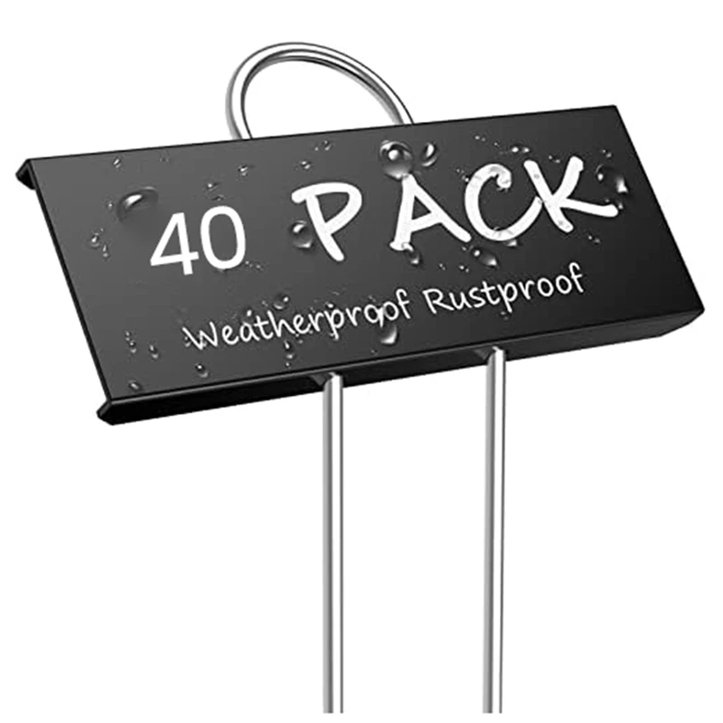 

40-Pack Metal Plant Labels Weatherproof Garden Markers Reusable Nursery Tags For Vegetables Herb Flower Seed Greenhouse