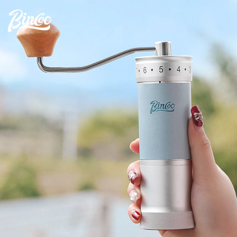 مطحنة قهوة يدوية احترافية بتروس فولاذية سداسية قابلة للتعديل