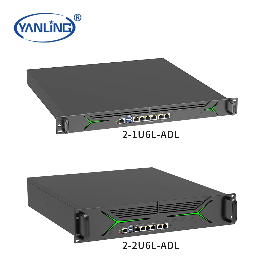 2U 랙 서버 (데이터베이스용) 6개 RJ45 LAN 포트, 2개 그룹 바이패스, 산업용 컴퓨터 (2U 방화벽 및 VPN 탑재)